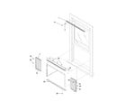 Frigidaire FAA055M7A1 window mounting parts diagram