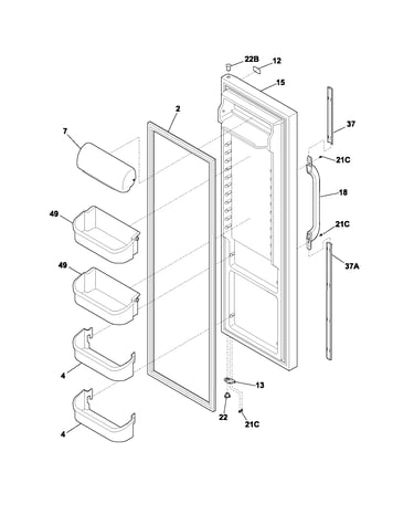 Refrigerator door