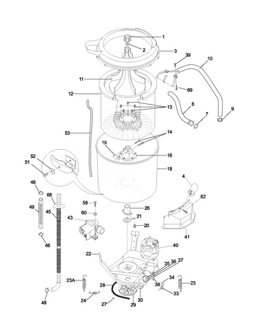 Motor/tub