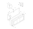 Frigidaire FFC13C3AW2 door diagram