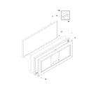 Frigidaire FFC05K1CW0 door diagram