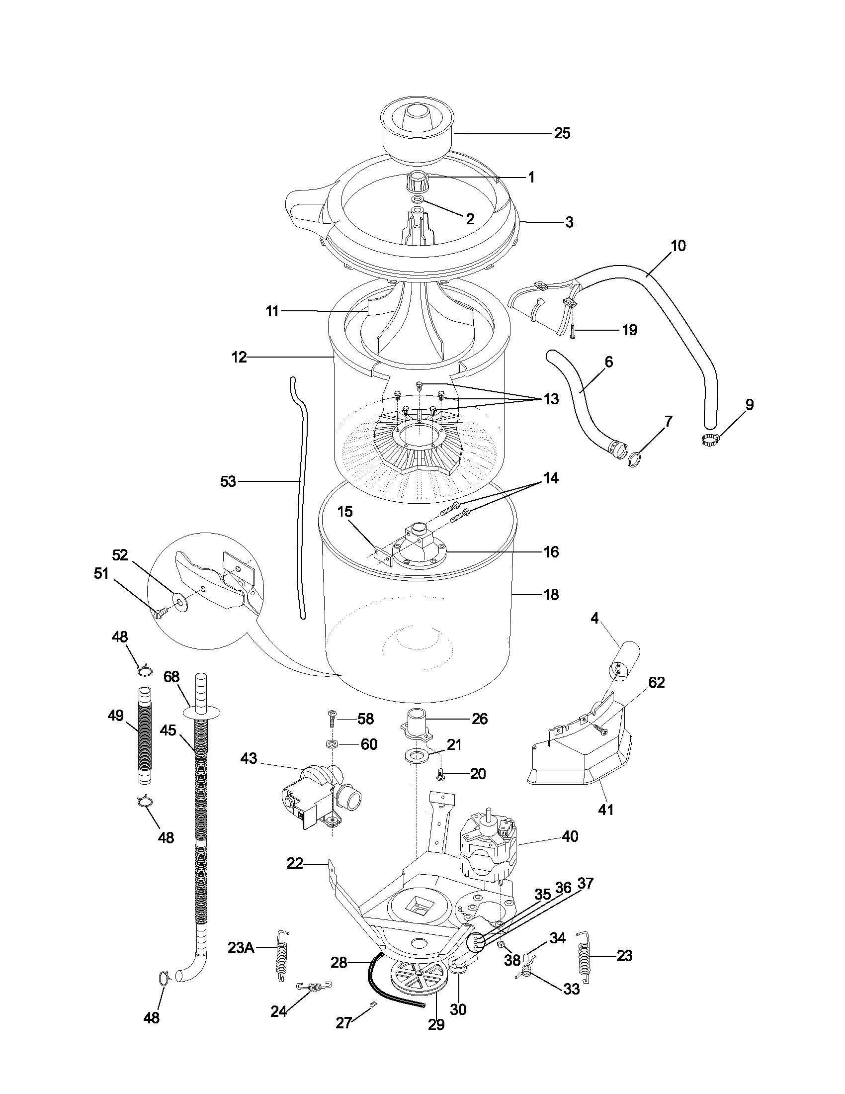 Motor / tub