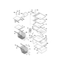 Kenmore 25353724300 shelves diagram