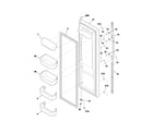 Frigidaire FRS26KF5CW0 refrigerator door diagram