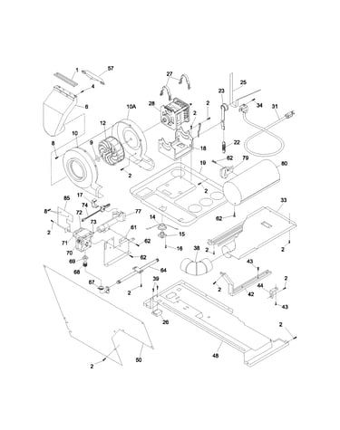 Motor/blower/belt