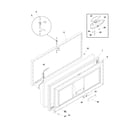 Frigidaire FFC13C6CW0 door diagram