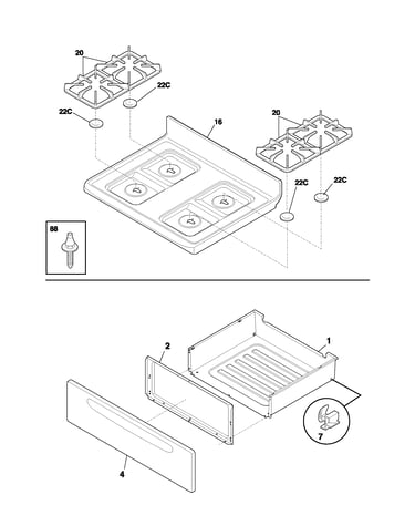 Top/drawer