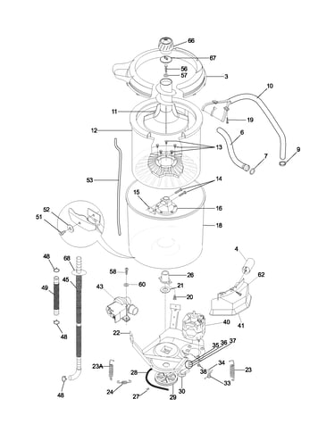 Motor/tub