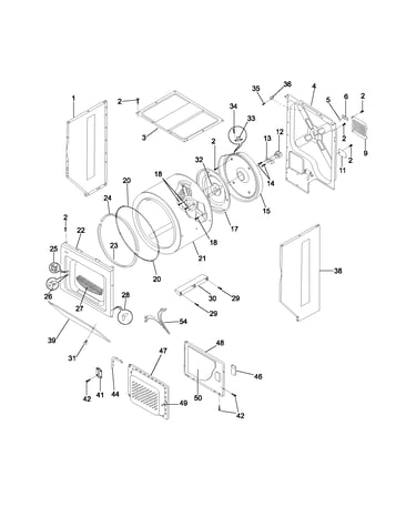 Upper cabinet/drum/heater