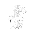 Kenmore 41793702201 motor/tub diagram