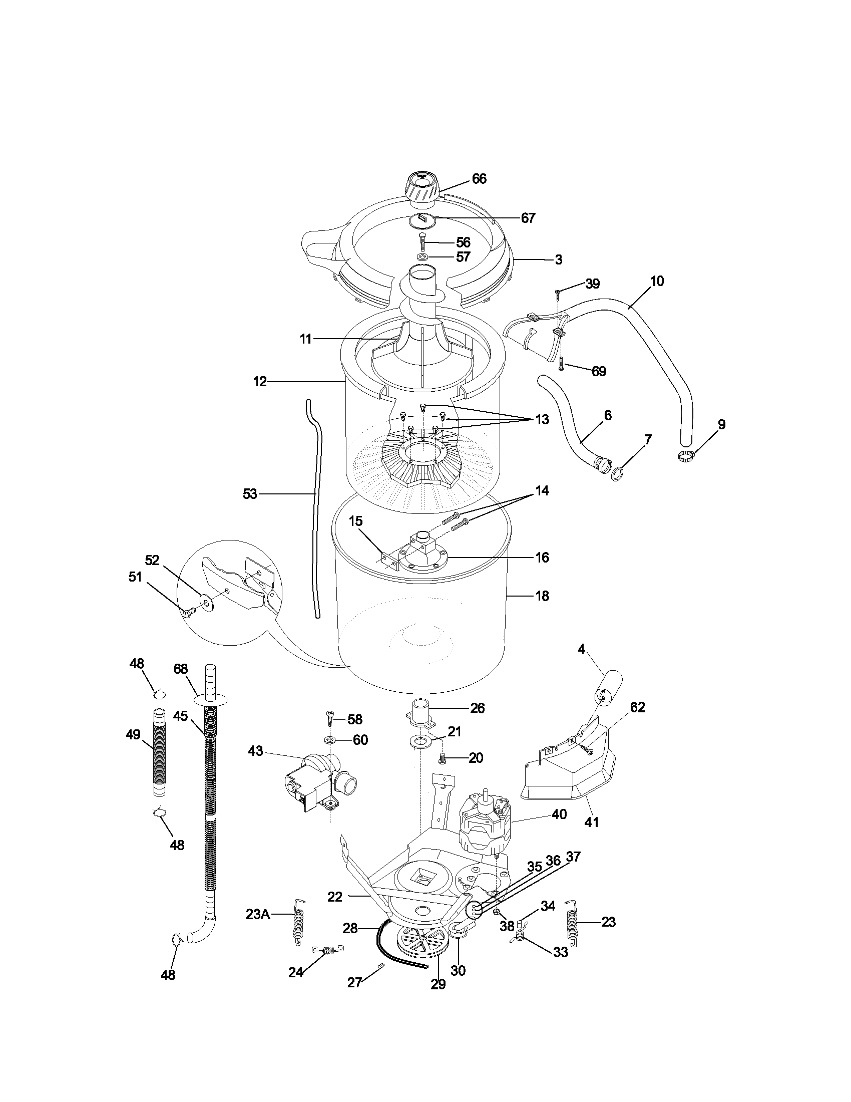 Motor/tub