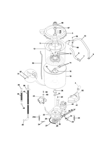 Motor/tub