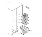 RCA RSG22IBMDFWW freezer shelves diagram