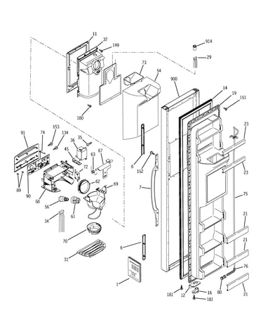 Freezer door