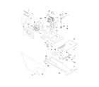 Frigidaire GLET1041AS2 motor/blower/belt diagram