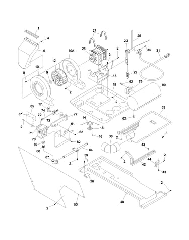 Motor/blower/belt