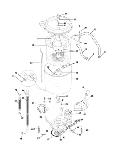 Motor/tub
