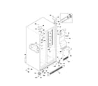 Kenmore 25354343300 cabinet diagram