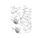 Kenmore 25354343300 shelves diagram