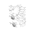 Kenmore 25354743301 shelves diagram