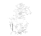 Frigidaire FGZ831AS2 motor/tub diagram