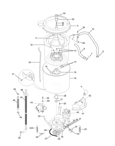 Motor/tub