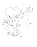Upper cabinet/drum/heater