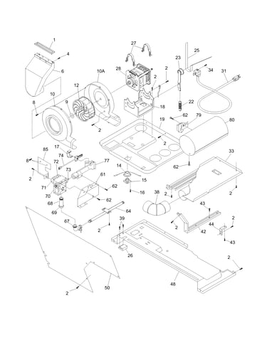 Motor/blower/belt