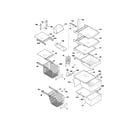 Kenmore 25354743300 shelves diagram