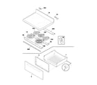 Frigidaire FEFL74ASF top/drawer diagram