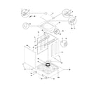 Frigidaire FEZ831AS2 lower cabinet/top diagram