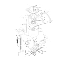 Frigidaire FEZ831AS2 motor/tub diagram