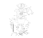 Frigidaire FWY833KAS0 motor/tub diagram