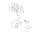 Frigidaire PLES389DCA door diagram