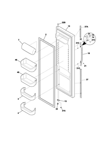 Refrigerator door
