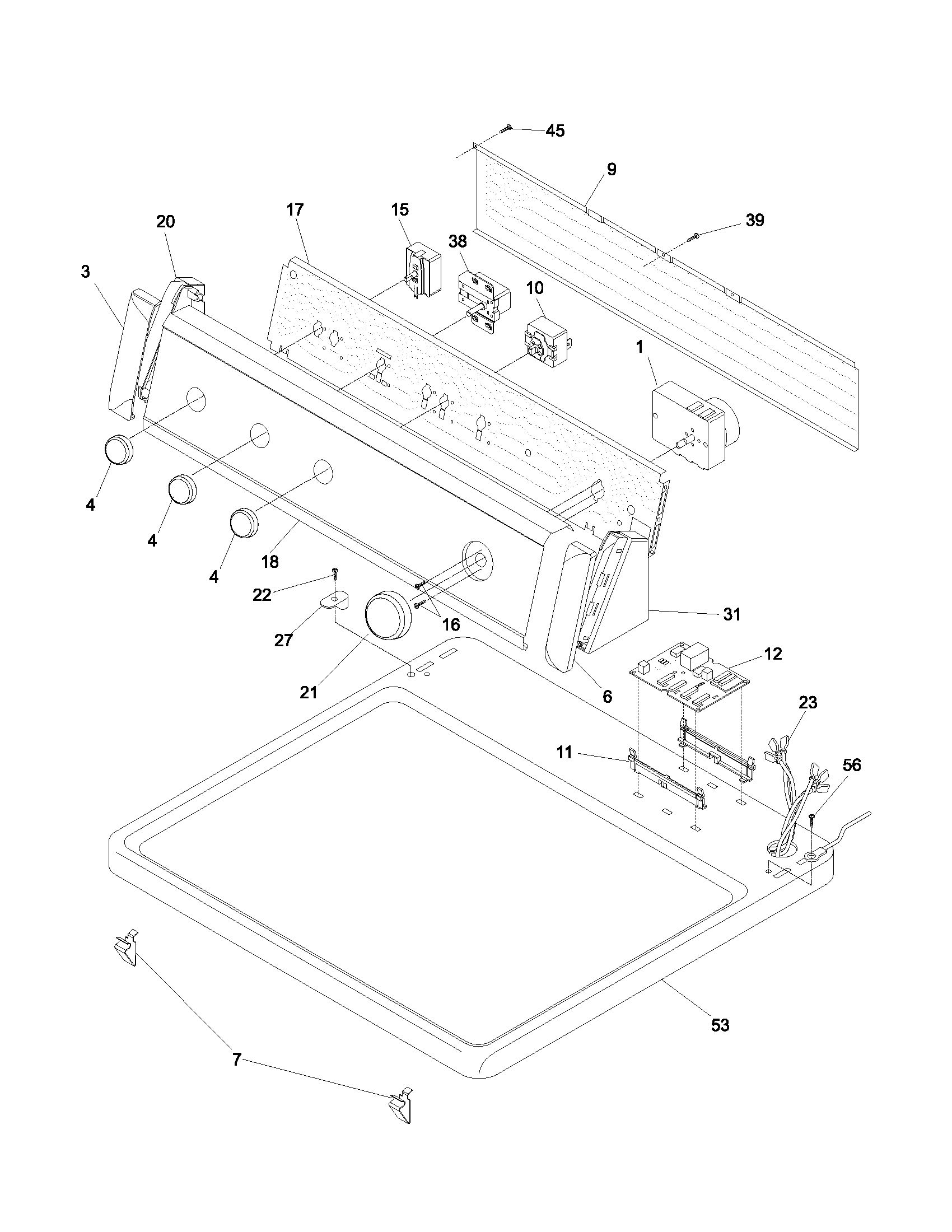 Controls/top panel