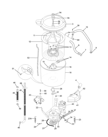Motor/tub