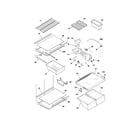 Kenmore 25363762304 shelves diagram