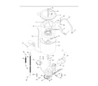 Frigidaire GLET1031CS0 motor/tub diagram