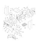 Upper cabinet/drum/heater