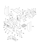 Upper cabinet/drum/heater