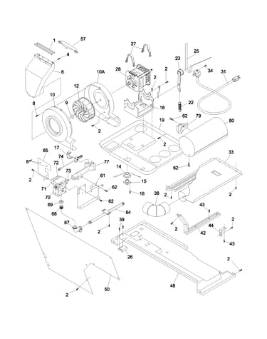 Motor/blower/belt
