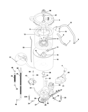Motor/tub