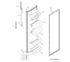 RCA RSG20DDPCFWW fresh food door diagram