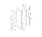 White-Westinghouse WRS26MF5AS8 refrigerator door diagram