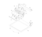 Frigidaire GLGR331AS4 controls/top panel diagram