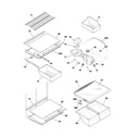 Frigidaire FRT18LN5BQ3 shelves diagram