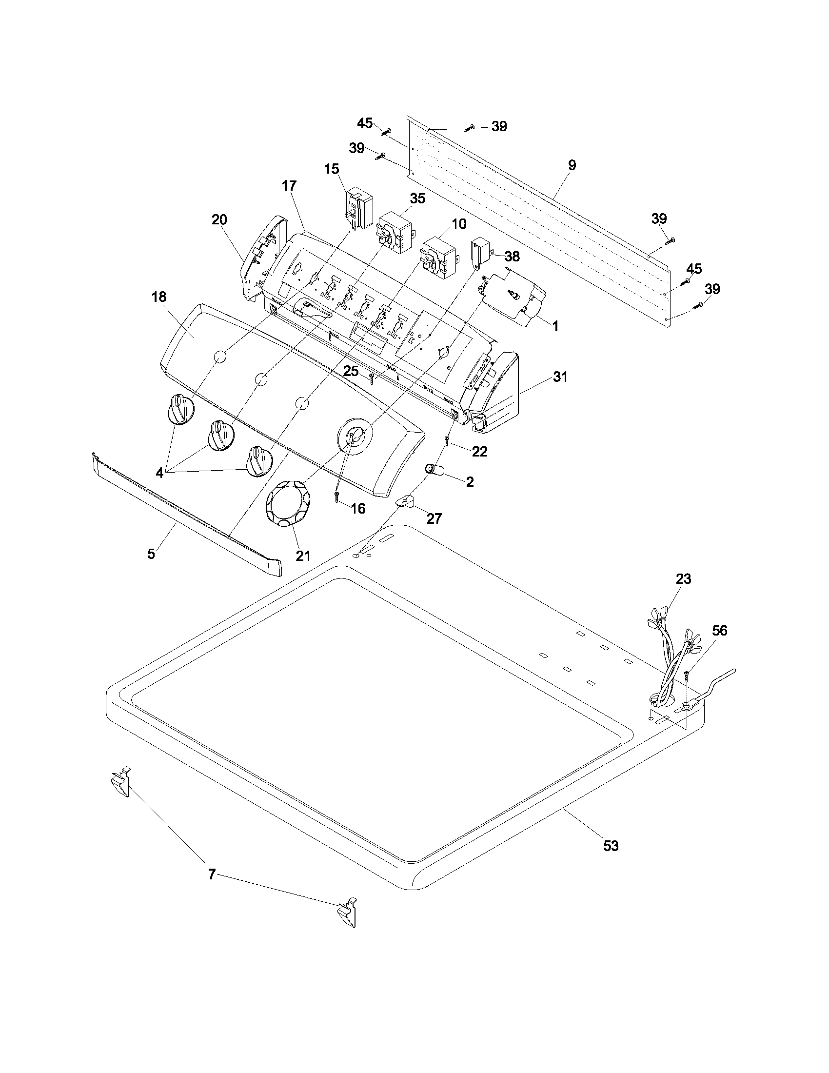 Controls/top panel