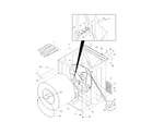 Frigidaire GLGQ942CS0 cabinet/drum diagram