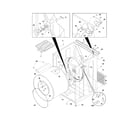Frigidaire GLEQ942CS0 cabinet/drum diagram